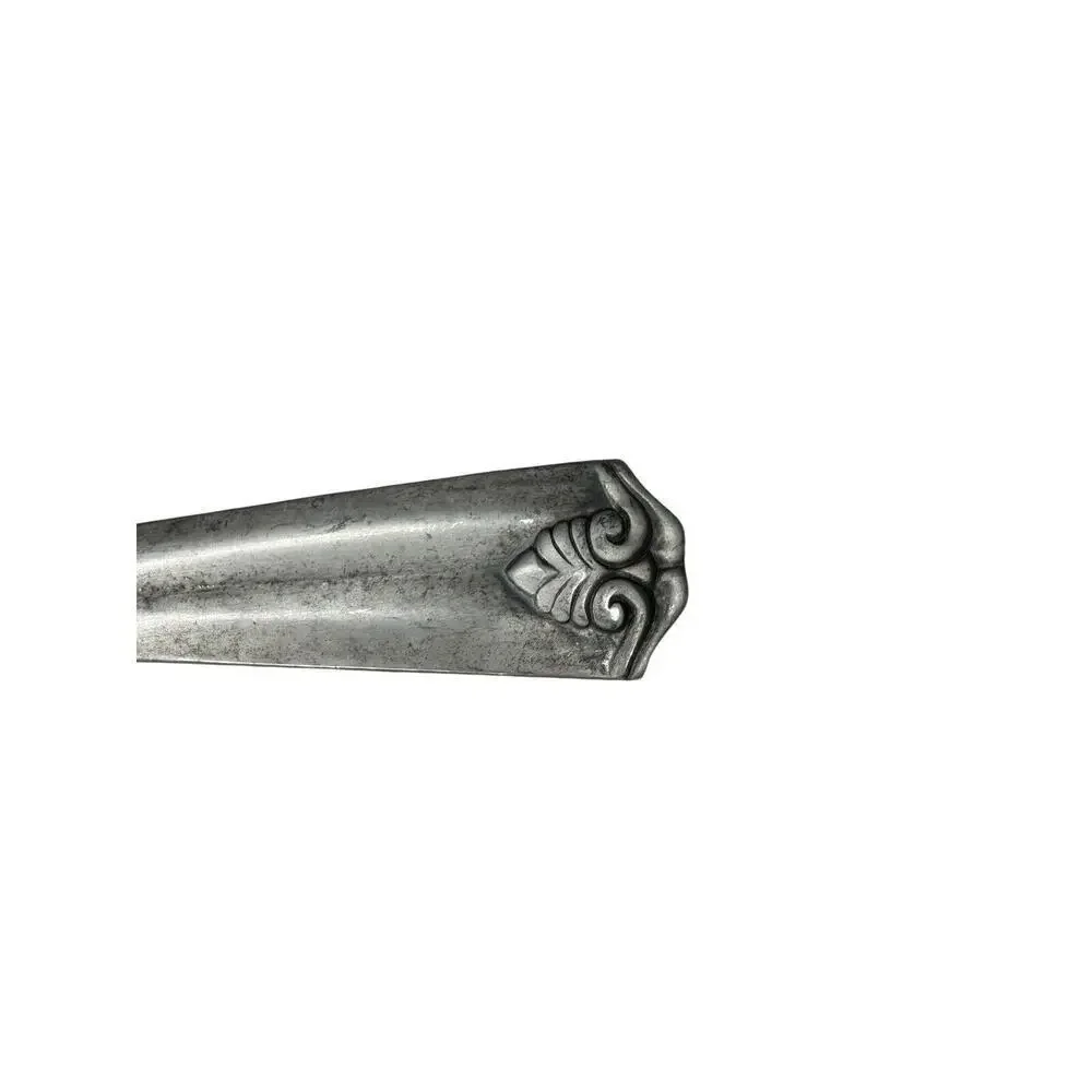 Lenox Salad Spoon and Fork with Detailed Curved Handles - Cast Aluminum Possibly
